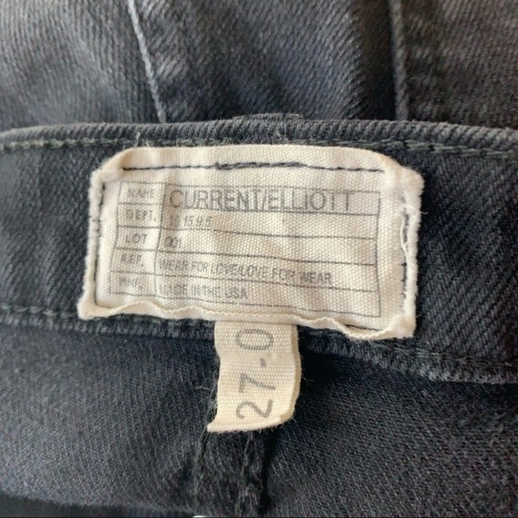 CURRENT Elliott The Ankle Skinny Destroyed Black - Picture 10 of 11